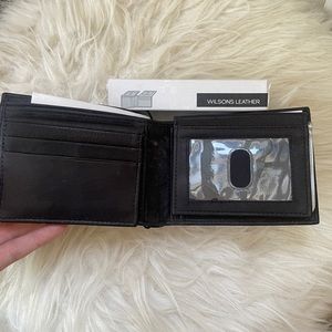 NWT Black Wilson’s Leather Wallet